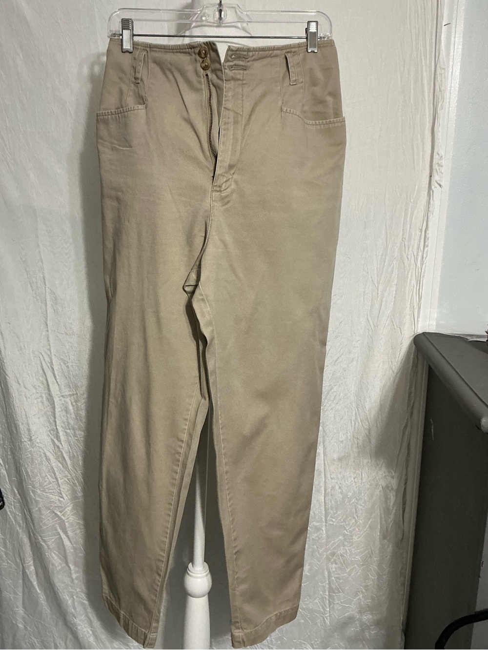 Women’s Beige Casual Chino Pants